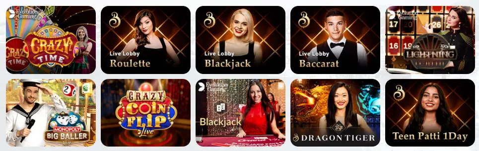 Giochi da casinò dal vivo LUCKY BAR CASINO
